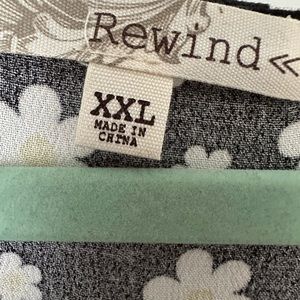 Rewind NWT short sleeve button dress size XXL above knee